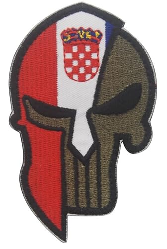 Aspcsmomt Aufnäher mit Kroatien-Flagge, bestickt, taktisch, Moral, kroatischer Punisher-Patch, Klettverschluss, zum Aufnähen auf Rucksack, Jacke, Mütze, Uniform, Mantel, Hut Aspcsmomt Aufnäher mit Kroatien-Flagge, bestickt, taktisch, Moral, kroatischer Punisher-Patch, Klettverschluss, zum Aufnähen auf Rucksack, Jacke, Mütze, Uniform, Mantel, Hut von Aspcsmomt