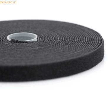 Assmann DIGITUS Klettband auf Rolle 10mx15mmx26mm schwarz von Assmann