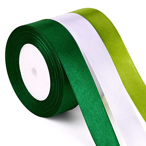 ASTARON 3 St. Geschenkband Grün Weiss, 25mm Grün Weißes Satinband für Geschenkverpackungen Weihnachtsgeschenke Schleifen Haarschleifen Schleifenband für Blumensträuße Baby Shower Dekoration ASTARON 3 St. Geschenkband Grün Weiss, 25mm Grün Weißes Satinband für Geschenkverpackungen Weihnachtsgeschenke Schleifen Haarschleifen Schleifenband für Blumensträuße Baby Shower Dekoration von ASTARON