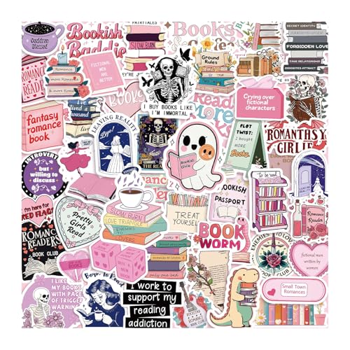 200 Stück Buchaufkleber für Kindle, romantisches Bücher Sticker Set für erwachsene Leser, für Laptop, Kindle, Trinkflaschen, Tagebuch und Scrapbook, Wasserfest, Sticker Aesthetic 200 Stück Buchaufkleber für Kindle, romantisches Bücher Sticker Set für erwachsene Leser, für Laptop, Kindle, Trinkflaschen, Tagebuch und Scrapbook, Wasserfest, Sticker Aesthetic von AstraGlam