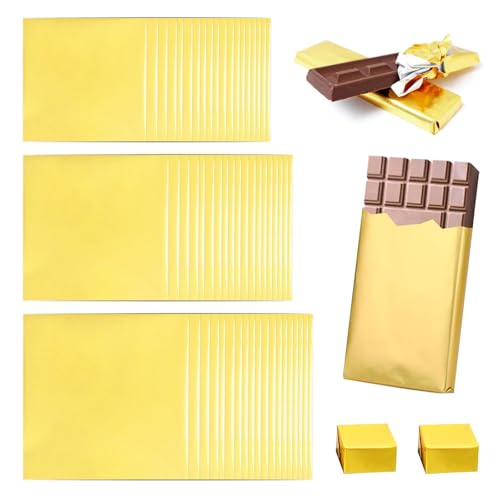 AstraGlam Schokoladen Verpackung Goldene Alufolie, 10x10cm, 100 Stück Lebensmittelecht, Perfekt Für Geschenkpapier Und DIY Projekte Bei Festen Und Feiern AstraGlam Schokoladen Verpackung Goldene Alufolie, 10x10cm, 100 Stück Lebensmittelecht, Perfekt Für Geschenkpapier Und DIY Projekte Bei Festen Und Feiern von AstraGlam