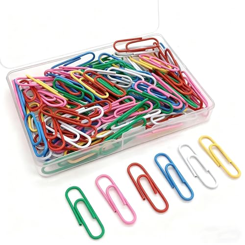 Büroklammern, 28 mm, Mini-Büroklammern, rostfrei, wiederverwendbar, für Büro, Schule, Papierkram, Organisation, 150 Stück von Astrappai