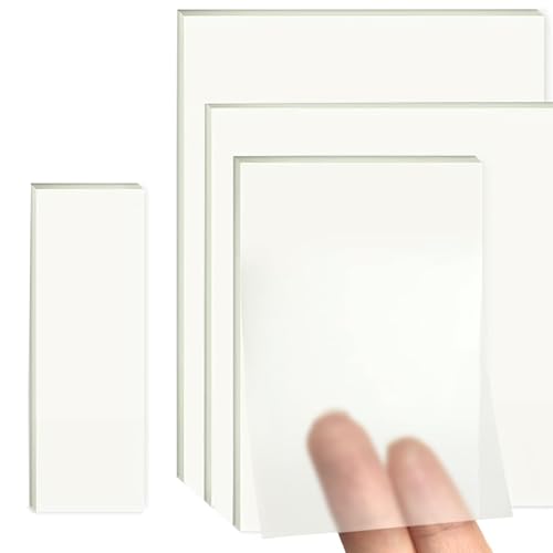 200 Stück Astrevo transparente Haftnotizen für klare Markierungen, bietet 4 Blatt in 4 Größen, perfekt für transparente Haftnotizen, klare Haftnotizen, Lehrerbedarf von Astrevo