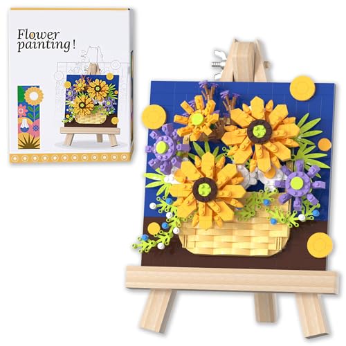 Astrevo Mikro Blumen Bausteine Set, 922 Teile Sonnenblume Blumenstrauß Klemmbausteine mit Anzeigeregal, Kreatives Gebäude Handwerk Spielzeug Geschenke für Kinder und Erwachsene Astrevo Mikro Blumen Bausteine Set, 922 Teile Sonnenblume Blumenstrauß Klemmbausteine mit Anzeigeregal, Kreatives Gebäude Handwerk Spielzeug Geschenke für Kinder und Erwachsene von Astrevo