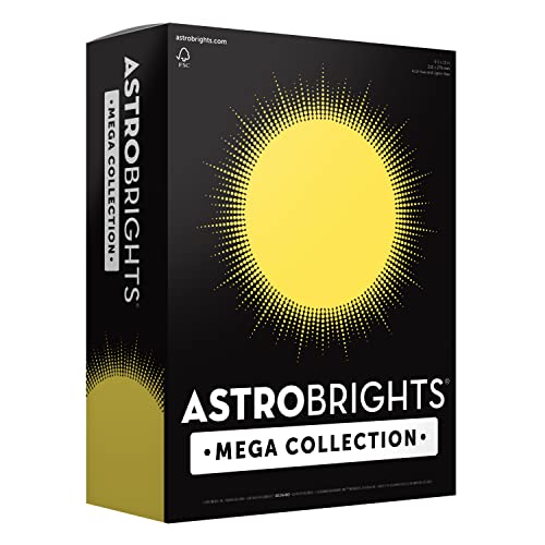 Astrobrights Mega Collection 91750 Farbiger Karton, kräftiger Pastell-Zitronen-Twirl, 320 Blatt, 176 g/m², 21,6 x 27,9 cm Astrobrights Mega Collection 91750 Farbiger Karton, kräftiger Pastell-Zitronen-Twirl, 320 Blatt, 176 g/m², 21,6 x 27,9 cm von Astrobrights