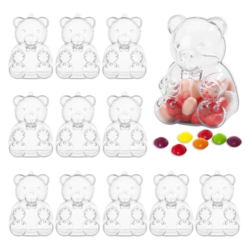 12 Stück Süßigkeiten-Boxen in Bärenform,Bonbons Schachteln Durchsichtiger für Hochzeiten,Geburtstage,Partygeschenke und Geschenke,niedlich,transparent,Basteldekorationen Kleiner Bär Form transparent 12 Stück Süßigkeiten-Boxen in Bärenform,Bonbons Schachteln Durchsichtiger für Hochzeiten,Geburtstage,Partygeschenke und Geschenke,niedlich,transparent,Basteldekorationen Kleiner Bär Form transparent von Asudaro