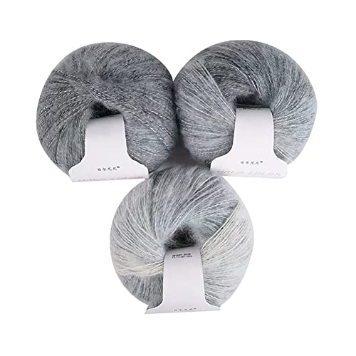 Asudaro 3Bündel Mohairwolle mit Farbverlauf zum Stricken oder Häkeln Wollgarn Faden Regenbogen weiche Wollknäuel Garn Faden lange Wolle Schafwolle Kammgarn Wollfaden DIY Schal Schal Häkelfaden Typ 10 Asudaro 3Bündel Mohairwolle mit Farbverlauf zum Stricken oder Häkeln Wollgarn Faden Regenbogen weiche Wollknäuel Garn Faden lange Wolle Schafwolle Kammgarn Wollfaden DIY Schal Schal Häkelfaden Typ 10 von Asudaro