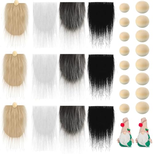 Asudaro Wichtelbärte zum Basteln, 12PCS Weihnachtswichtel Bart Gesichtslose Puppe Bart Fake Bart DIY Dekor Halloween Weihnachtsmann Bart Kunstpelz Stoff Weihnachten Wichtel Zubehör Asudaro Wichtelbärte zum Basteln, 12PCS Weihnachtswichtel Bart Gesichtslose Puppe Bart Fake Bart DIY Dekor Halloween Weihnachtsmann Bart Kunstpelz Stoff Weihnachten Wichtel Zubehör von Asudaro