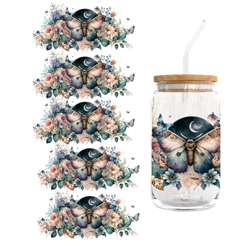 UV DTF Tasse Wrap Transfer Sticker,Asudaro 5Blätter Rub on Sticker Aesthetic Wasserdicht Floral Theme Transfer Sticker Transferfolie für 16oz Glasbecher Glas Tassen Dekor Pflanze Aufkleber Typ 7 UV DTF Tasse Wrap Transfer Sticker,Asudaro 5Blätter Rub on Sticker Aesthetic Wasserdicht Floral Theme Transfer Sticker Transferfolie für 16oz Glasbecher Glas Tassen Dekor Pflanze Aufkleber Typ 7 von Asudaro