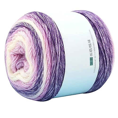Weiches Warmes Baumwollgarn,Asudaro 240 Meter 100 Gramm Diy Mützen Schals Pullover Garn Baumwollgarn Mit Farbverlauf 100% Mehrfarbiges Regenbogengarn Aus Baumwolle Mit Farbverlauf Typ 10 Weiches Warmes Baumwollgarn,Asudaro 240 Meter 100 Gramm Diy Mützen Schals Pullover Garn Baumwollgarn Mit Farbverlauf 100% Mehrfarbiges Regenbogengarn Aus Baumwolle Mit Farbverlauf Typ 10 von Asudaro