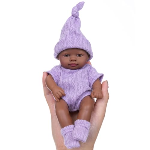 17,8 cm große Vinyl-Puppen mit wechselbarer Kleidung für Säuglinge und Puppen, Sammler, Reborns-Puppen 17,8 cm große Vinyl-Puppen mit wechselbarer Kleidung für Säuglinge und Puppen, Sammler, Reborns-Puppen von Asukohu
