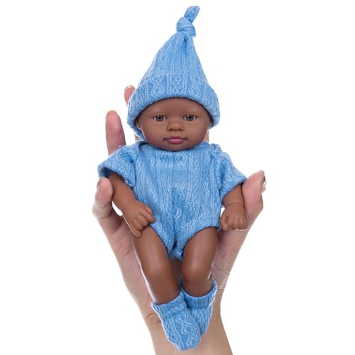17,8 cm große Vinyl-Puppen mit wechselbarer Kleidung für Säuglinge und Puppen, Sammler, Reborns-Puppen 17,8 cm große Vinyl-Puppen mit wechselbarer Kleidung für Säuglinge und Puppen, Sammler, Reborns-Puppen von Asukohu