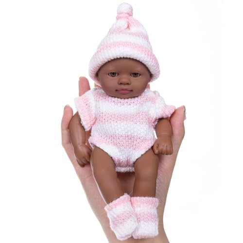 17,8 cm große Vinyl-Puppen mit wechselbarer Kleidung für Säuglinge und Puppen, Sammler, Reborns-Puppen 17,8 cm große Vinyl-Puppen mit wechselbarer Kleidung für Säuglinge und Puppen, Sammler, Reborns-Puppen von Asukohu