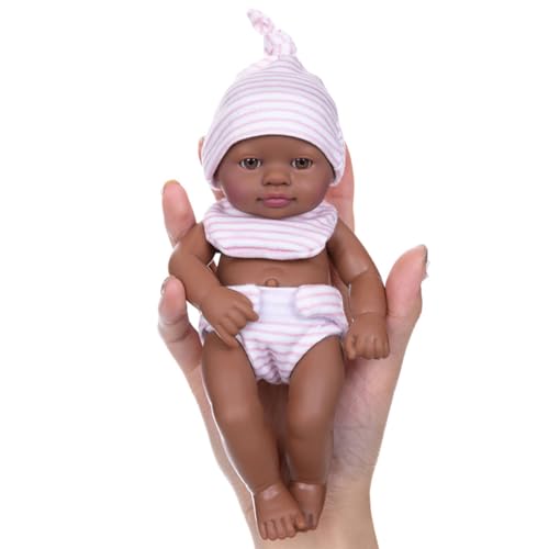 17,8 cm große Vinyl-Puppen mit wechselbarer Kleidung für Säuglinge und Puppen, Sammler, Reborns-Puppen 17,8 cm große Vinyl-Puppen mit wechselbarer Kleidung für Säuglinge und Puppen, Sammler, Reborns-Puppen von Asukohu