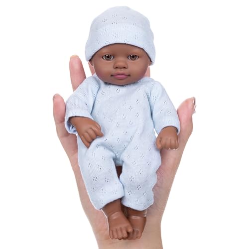 17,8 cm große Vinyl-Puppen mit wechselbarer Kleidung für Säuglinge und Puppen, Sammler, Reborns-Puppen 17,8 cm große Vinyl-Puppen mit wechselbarer Kleidung für Säuglinge und Puppen, Sammler, Reborns-Puppen von Asukohu