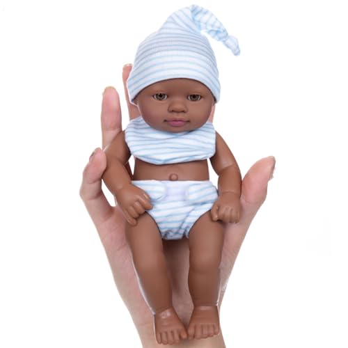 17,8 cm große Vinyl-Puppen mit wechselbarer Kleidung für Säuglinge und Puppen, Sammler, Reborns-Puppen 17,8 cm große Vinyl-Puppen mit wechselbarer Kleidung für Säuglinge und Puppen, Sammler, Reborns-Puppen von Asukohu