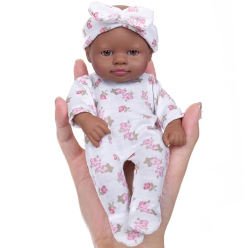 17,8 cm große Vinyl-Puppen mit wechselbarer Kleidung für Säuglinge und Puppen, Sammler, Reborns-Puppen 17,8 cm große Vinyl-Puppen mit wechselbarer Kleidung für Säuglinge und Puppen, Sammler, Reborns-Puppen von Asukohu