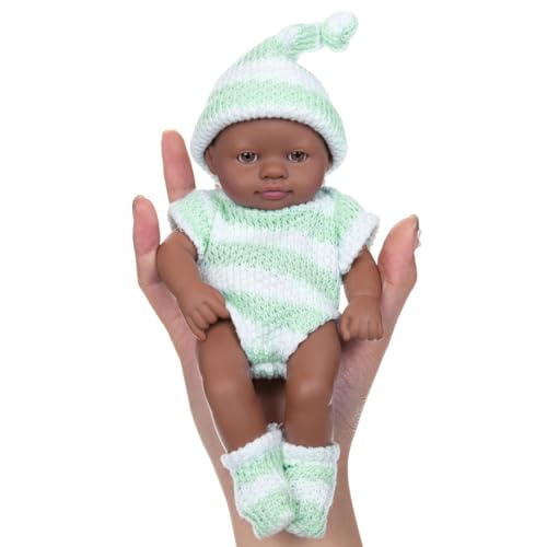 17,8 cm große Vinyl-Puppen mit wechselbarer Kleidung für Säuglinge und Puppen, Sammler, Reborns-Puppen 17,8 cm große Vinyl-Puppen mit wechselbarer Kleidung für Säuglinge und Puppen, Sammler, Reborns-Puppen von Asukohu