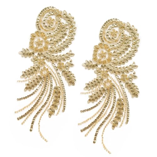 2 Stück langlebige Pailletten, Perlen, Party-Outfit, Dekoration, Bühnenauftritte, Kleidung, verbessert Stile und Individualität, Hochzeitskleid-Verzierungen 2 Stück langlebige Pailletten, Perlen, Party-Outfit, Dekoration, Bühnenauftritte, Kleidung, verbessert Stile und Individualität, Hochzeitskleid-Verzierungen von Asukohu