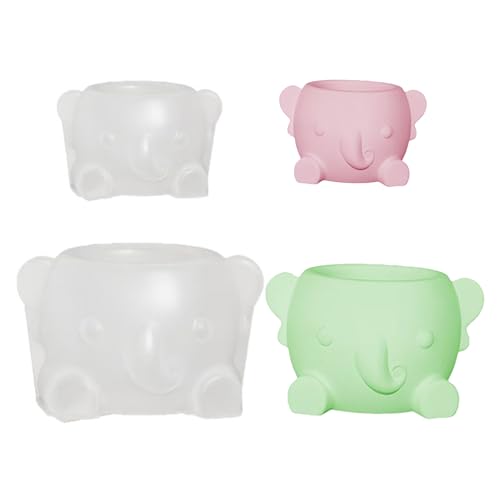 2pcs Mehrzweck Silikonform Für Pflanzentöpfe Elefanten Sukkulenten Pflanzer Schimmel Einfacher Deaktivierung Von Stifthalter Handwerk Werkzeug Elefanten Sukkulente Pflanzer Schimmel von Asukohu