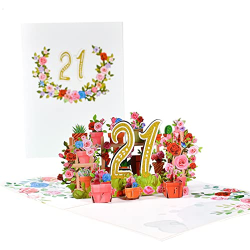 3D-Blumen-Jubiläumskarten-Set mit Umschlag, Segensnachricht, Karte für Büro, Arbeit, Jahrestag, Gedenkkarten 3D-Blumen-Jubiläumskarten-Set mit Umschlag, Segensnachricht, Karte für Büro, Arbeit, Jahrestag, Gedenkkarten von Asukohu