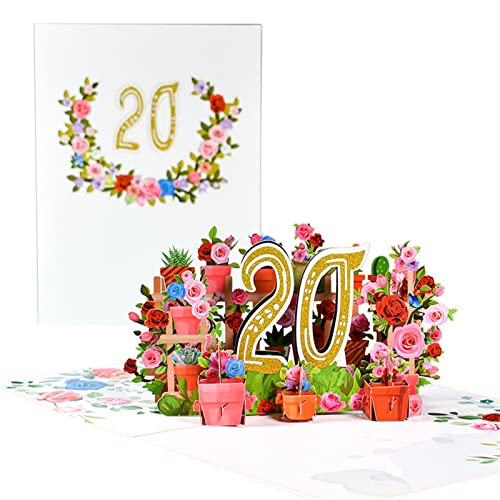 3D-Blumen-Jubiläumskarten-Set mit Umschlag, Segensnachricht, Karte für Büro, Arbeit, Jahrestag, Gedenkkarten 3D-Blumen-Jubiläumskarten-Set mit Umschlag, Segensnachricht, Karte für Büro, Arbeit, Jahrestag, Gedenkkarten von Asukohu