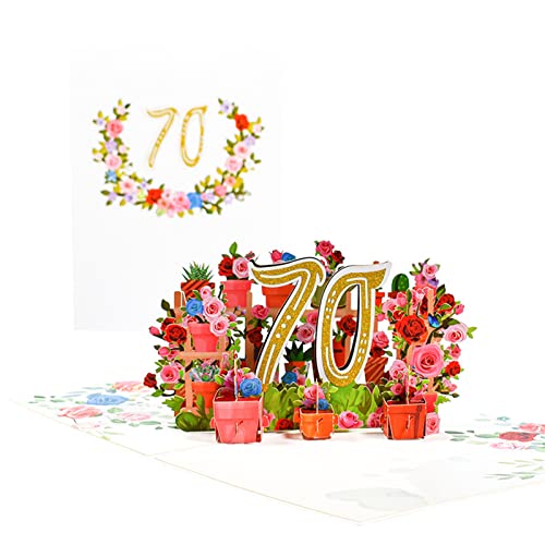 3D-Blumen-Jubiläumskarten-Set mit Umschlag, Segensnachricht, Karte für Büro, Arbeit, Jahrestag, Gedenkkarten 3D-Blumen-Jubiläumskarten-Set mit Umschlag, Segensnachricht, Karte für Büro, Arbeit, Jahrestag, Gedenkkarten von Asukohu