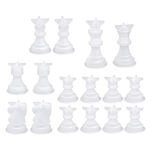 3D-Schachfigur-Silikonformen, Epoxidharz, Gießformen, Schmuckherstellungswerkzeug von Asukohu