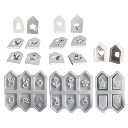 3pcs Set Flexible Silicon House Formen Zum Handwerk Und Backen Perfekt Für Urlaub Und Hochzeitstortedesigns von Asukohu