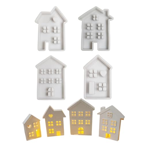 4pieces Silikonform Set Haus Kerzenform Seife Making Formen 3D Harzformen Haus Decors Craft Formen Silikonstextur 4pieces Silikonform Set Haus Kerzenform Seife Making Formen 3D Harzformen Haus Decors Craft Formen Silikonstextur von Asukohu