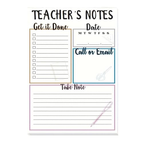 50 Blätterlehrer Notizbilder Checkliste Notebook Organisatoren Do List Notepads School Office Supplies 50 Blätterlehrer Notizbilder Checkliste Notebook Organisatoren Do List Notepads School Office Supplies von Asukohu