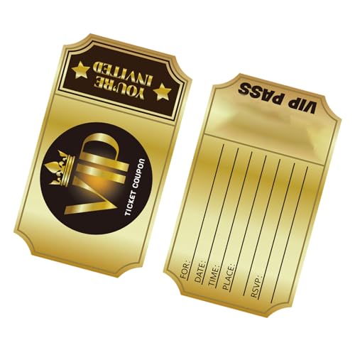 Asukohu 100 Pcs Beschreibbare VIP Einladungskarten 6x3 5 Zoll Doppelseitige Geburtstagsfeier Einladung Für Hochzeits Geburtstagsfeier Einladung Asukohu 100 Pcs Beschreibbare VIP Einladungskarten 6x3 5 Zoll Doppelseitige Geburtstagsfeier Einladung Für Hochzeits Geburtstagsfeier Einladung von Asukohu