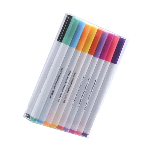 Asukohu 12/18 Stück Transfermarker zum Aufbügeln, lichtbeständig, 12/18 Farben, Stoffmarker für T-Shirt, Leinwand, Tasche, Hut, Kleidung, Malerei Asukohu 12/18 Stück Transfermarker zum Aufbügeln, lichtbeständig, 12/18 Farben, Stoffmarker für T-Shirt, Leinwand, Tasche, Hut, Kleidung, Malerei von Asukohu