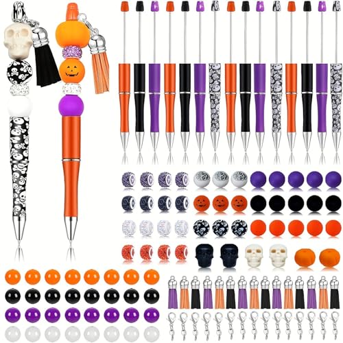 Asukohu 123 Stück Halloween-Kugelschreiber für Lehrer, Studenten, Abschlussfeier, Geschenk, Weihnachten, Halloween, Partyzubehör von Asukohu