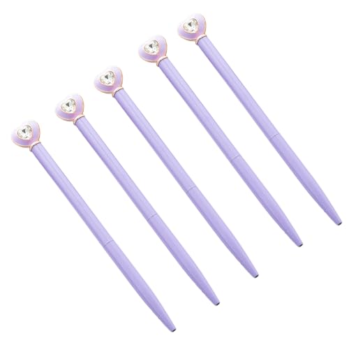 Asukohu 6 x Herz-Kristall-Kugelschreiber, Drehkugelschreiber, glatt zu schreiben Asukohu 6 x Herz-Kristall-Kugelschreiber, Drehkugelschreiber, glatt zu schreiben von Asukohu