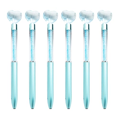 Asukohu 6 x Kugelschreiber, herzförmig, glattes Schreiben, 1,0 mm, dekorativer Stift, Ölstift für Schule, Büro, Arbeit Asukohu 6 x Kugelschreiber, herzförmig, glattes Schreiben, 1,0 mm, dekorativer Stift, Ölstift für Schule, Büro, Arbeit von Asukohu