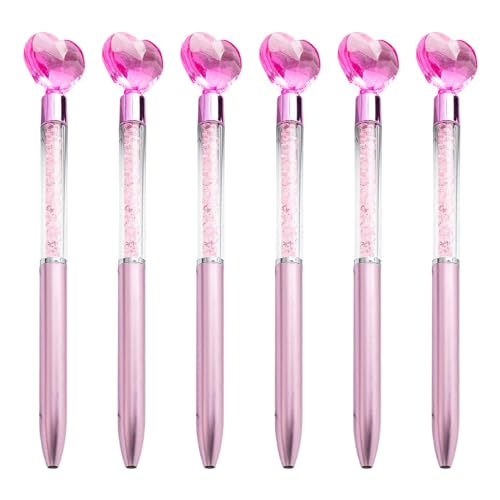 Asukohu 6 x Kugelschreiber, herzförmig, glattes Schreiben, 1,0 mm, dekorativer Stift, Ölstift für Schule, Büro, Arbeit Asukohu 6 x Kugelschreiber, herzförmig, glattes Schreiben, 1,0 mm, dekorativer Stift, Ölstift für Schule, Büro, Arbeit von Asukohu