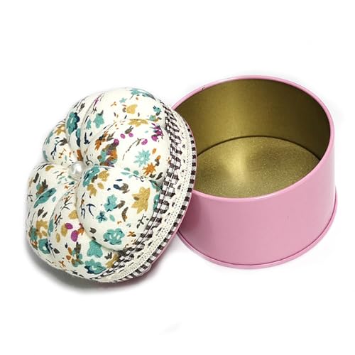 Asukohu Blumen-Nadelkissen mit Metall-Aufbewahrungsbox, Nähnadel-Halter für Nähgarn, Quiltnadel und Bastelzubehör Asukohu Blumen-Nadelkissen mit Metall-Aufbewahrungsbox, Nähnadel-Halter für Nähgarn, Quiltnadel und Bastelzubehör von Asukohu