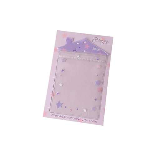 Asukohu Clear PVC Doll Organizer House Shape Card Protectors Ärmel Für Spielzeugkarten Tragbare Gefüllte Tierpraxis Clear House Organizer von Asukohu