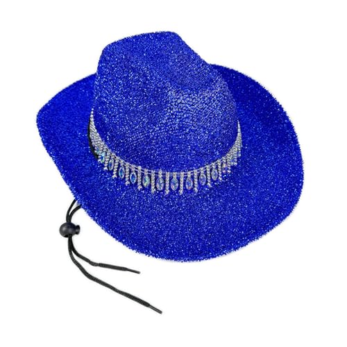 Asukohu Cowgirl-Hut mit Schmucksteinen, schwerer Kristall, Panamahut, Überraschung, Mädchen, Jungen, Brauthut für Karneval, Musikfestival, Damen, Western Asukohu Cowgirl-Hut mit Schmucksteinen, schwerer Kristall, Panamahut, Überraschung, Mädchen, Jungen, Brauthut für Karneval, Musikfestival, Damen, Western von Asukohu