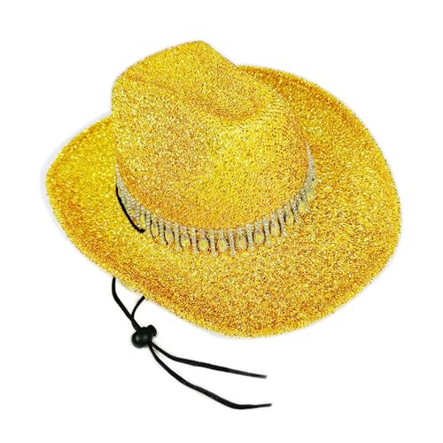 Asukohu Cowgirl-Hut mit Schmucksteinen, schwerer Kristall, Panamahut, Überraschung, Mädchen, Jungen, Brauthut für Karneval, Musikfestival, Damen, Western Asukohu Cowgirl-Hut mit Schmucksteinen, schwerer Kristall, Panamahut, Überraschung, Mädchen, Jungen, Brauthut für Karneval, Musikfestival, Damen, Western von Asukohu