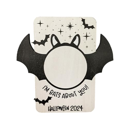 Asukohu Einzigartige Halloween-Dekoration aus Holz, Fledermausrahmen, Fotorahmen, Bilderrahmen für Fotos für Party-Enthusiasten, Heimdekoration Asukohu Einzigartige Halloween-Dekoration aus Holz, Fledermausrahmen, Fotorahmen, Bilderrahmen für Fotos für Party-Enthusiasten, Heimdekoration von Asukohu