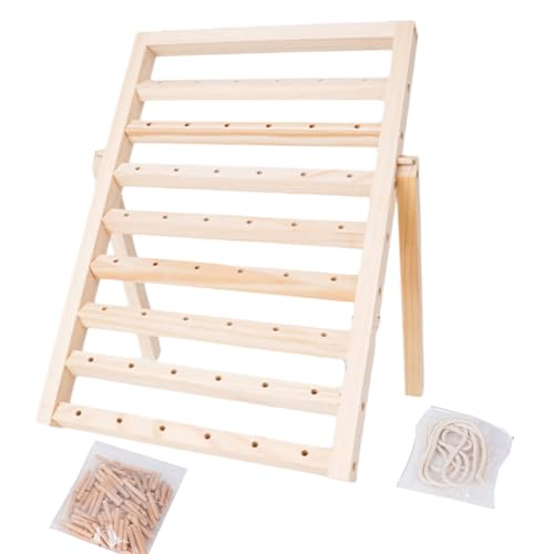 Asukohu Garn-Organizer aus Holz, zur Wandmontage, für ein Durcheinander, Nähen, Arbeitsbereiche, Spulenhalter Asukohu Garn-Organizer aus Holz, zur Wandmontage, für ein Durcheinander, Nähen, Arbeitsbereiche, Spulenhalter von Asukohu