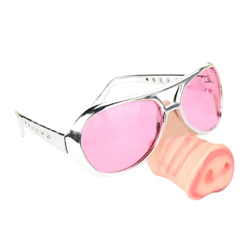 Asukohu Halloween-Brille mit großer Nase, lustige Nasen-Verkleidung, große Nase, Cosplay-Brille mit großer Nase für Halloween-Party-Requisiten, Neuheit Spielzeugbrille von Asukohu