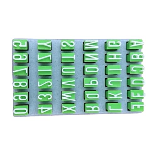 Asukohu Künstlerisches Prägewerkzeug-Set für Ton, Buchstaben, Stempel zum Formen von Töpferbedarf und gemischten Medien, Kunstdesigns, pädagogische Tonalphabets, Formen für Lehrer von Asukohu