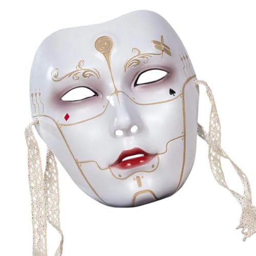 Asukohu Maskerade Full Face Halloween Cosplay Mechanischer Mann für Damen Herren Halloween Maskerade Cosplay Erwachsene Party Asukohu Maskerade Full Face Halloween Cosplay Mechanischer Mann für Damen Herren Halloween Maskerade Cosplay Erwachsene Party von Asukohu
