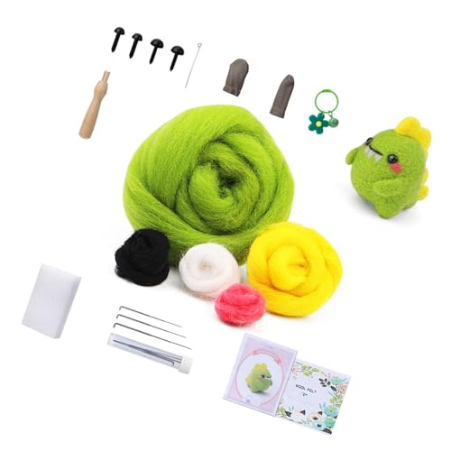 Asukohu Wollfilz-Set für Anfänger, Tier-Nadelfilz-Set mit Nadelanleitung, Wollgarn, Holzgriff für Erwachsene und Kinder, bunt gefilzt Asukohu Wollfilz-Set für Anfänger, Tier-Nadelfilz-Set mit Nadelanleitung, Wollgarn, Holzgriff für Erwachsene und Kinder, bunt gefilzt von Asukohu