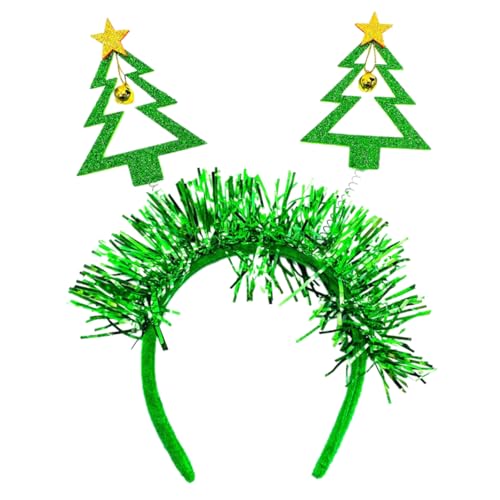 Auffälliges Weihnachtsbaum-Stirnband mit Schneeflocken, festliches Haar-Accessoire, Kopfbedeckung für Party, Dekoration, Weihnachtszubehör Auffälliges Weihnachtsbaum-Stirnband mit Schneeflocken, festliches Haar-Accessoire, Kopfbedeckung für Party, Dekoration, Weihnachtszubehör von Asukohu