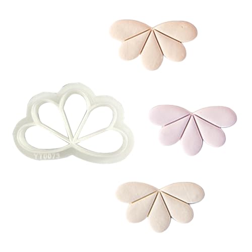 Blütenblatt-Ton-Ohrring-Ausstechformen-Set, geometrische Blumenformen, geeignet für die Herstellung von Ohrringen, Mehrzweck-Ton-Form-Schneidewerkzeug von Asukohu