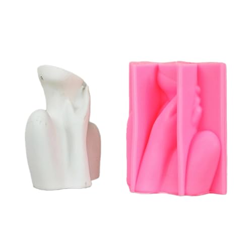 Blumentopf-Form, abstrakter menschlicher Stifthalter, Silikon, Gips, Übertopf, Epoxidharz, Formen für Heimwerker von Asukohu